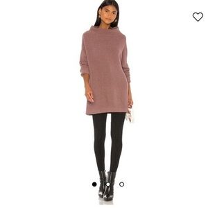 Free People Ottoman Slouchy Tunic Sweater in Nutmeg S